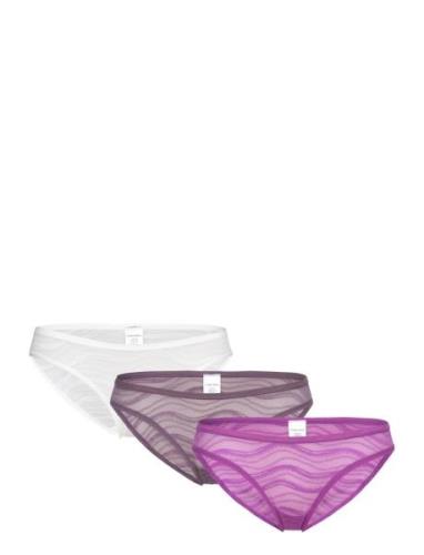 Bikini 3Pk Truse Brief Truse Purple Calvin Klein