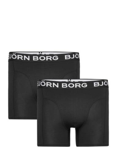 Bamboo Cotton Blend Boxer 2P Boksershorts Black Björn Borg