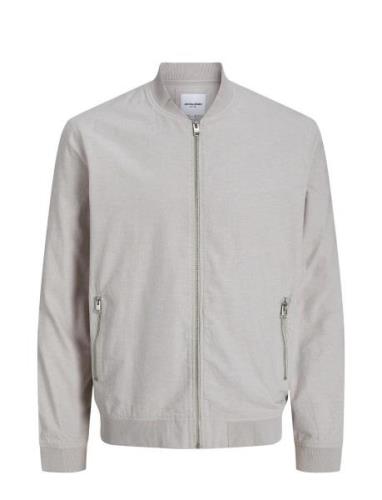 Jjesummer Linen Bomber Sn Bomberjakke Jakke Grey Jack & J S