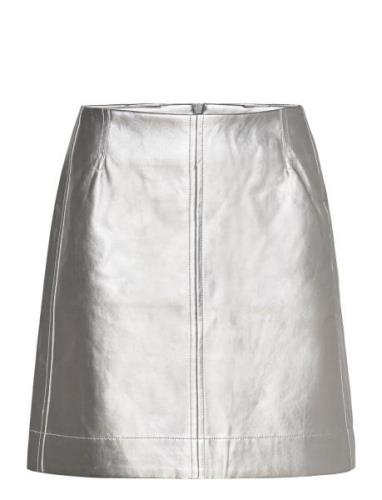 Zazaiw Skirt Kort Skjørt Silver InWear