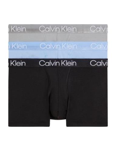 Trunk 3Pk Boksershorts Black Calvin Klein