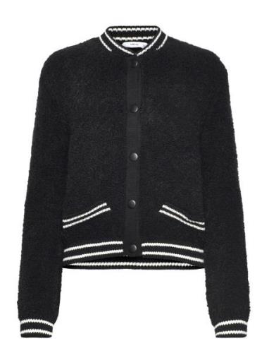 Knitted Bomber Jacket Bomberjakke Black Mango