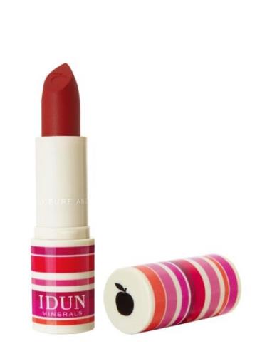 Matte Lipstick Jordgubb Leppestift Sminke Red IDUN Minerals