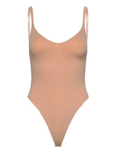 Smls Hl String Body Bodies Slip Beige Hunkemöller