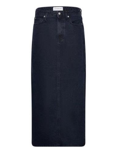 Maxi Skirt Langt Skjørt Blue Calvin Klein Jeans