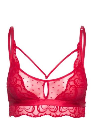 Pippa Bralette Lingerie Bras & Tops Soft Bras Bralette Red Hunkemöller