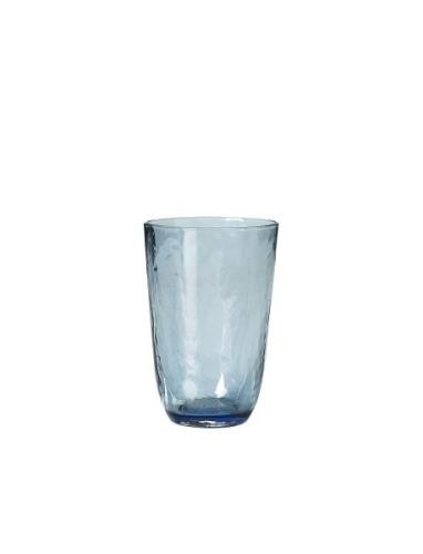 Drikkeglas 'Hammered' Home Tableware Glass Drinking Glass Blue Broste ...