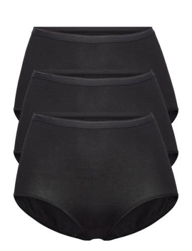 Decoy Maxi Brief, 3-Pack Gots Hipstertruse Undertøy Black Decoy