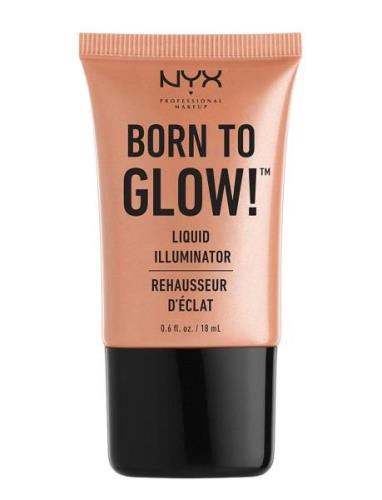 Born To Glow Liquid Illuminator Highlighter Contour Sminke Gold NYX Pr...