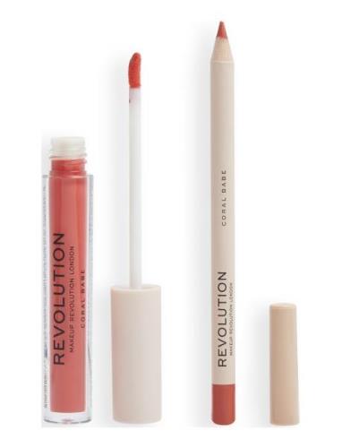 Revolution Lip Contour Kit  Babe Lipliner Sminke Pink Makeup Revolutio...