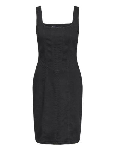 Seaming Denim Dress Kort Kjole Black Calvin Klein Jeans