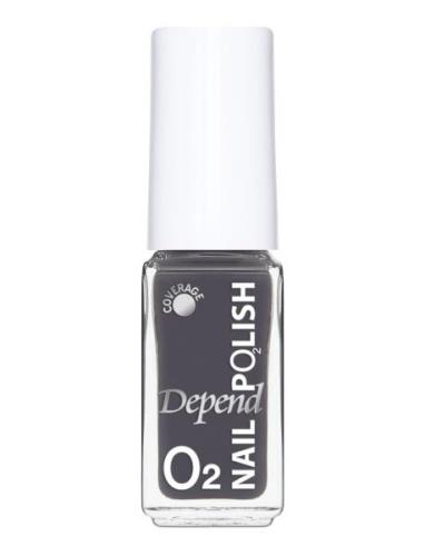 Minilack Oxygen Färg A748 Neglelakk Sminke Grey Depend Cosmetic