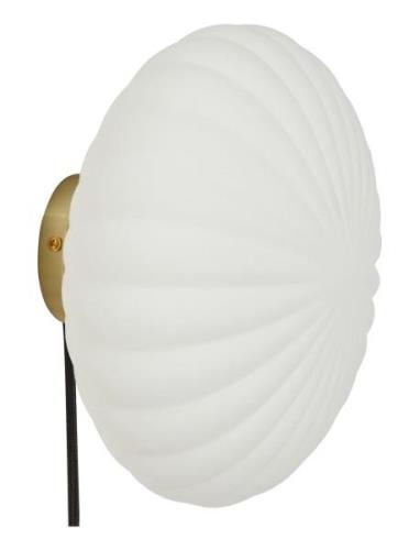 Kumu Væglampe Home Lighting Lamps Wall Lamps White Hübsch