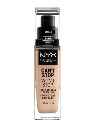 Can't Stop Won't Stop 24-Hours Foundation Foundation Sminke NYX Profes...