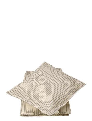 Bedding Baby - Caramel Stripes Home Sleep Time Bed Sets Beige Fabelab