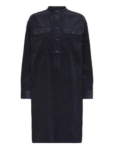 Corduroy Shirtdress Knelang Kjole Navy Polo Ralph Lauren