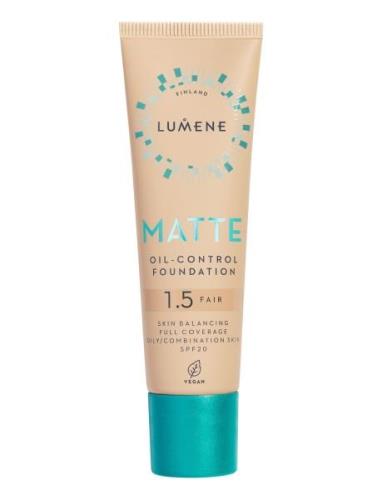 Matte Oil-Control Foundation Spf20 Foundation Sminke LUMENE