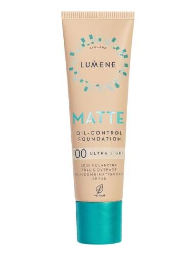 Matte Oil-Control Foundation Spf20 Foundation Sminke LUMENE