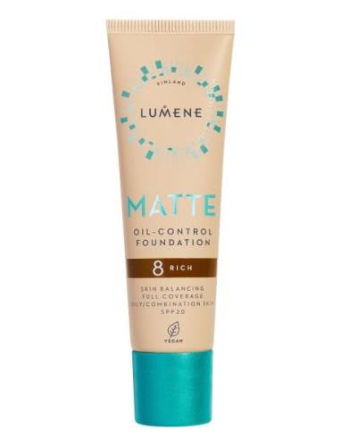 Matte Oil-Control Foundation Spf20 Foundation Sminke LUMENE