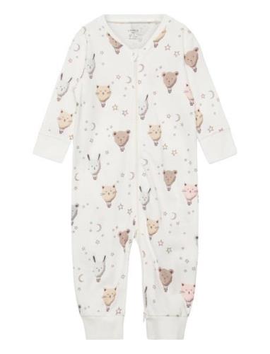 Pyjamas Night Balloons Pyjamas Sie Jumpsuit Cream Lindex