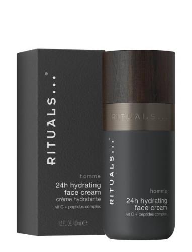 Homme 24H Hydrating Face Cream Fuktighetskrem Ansiktskrem Hudpleie Nud...