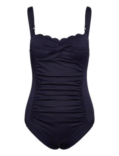 Scallop Bs O Badedrakt Badetøy Navy Hunkemöller