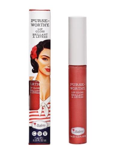 Purseworthy Lip Gloss Crossbody Lipgloss Sminke Pink The Balm