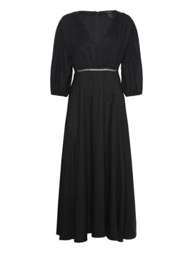 Dress Nilla Maxikjole Festkjole Black Lindex