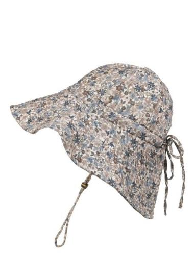 Sun Hat - Blue Garden Light 6-12 M Solhatt Multi/patterned Elodie Deta...