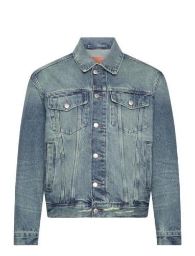 Denim Trucker Jacket Dongerijakke Denimjakke Blue GANT