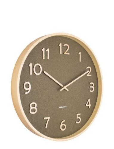 Wall Clock Pure Wood Grain Home Decoration Watches Wall Clocks Green K...