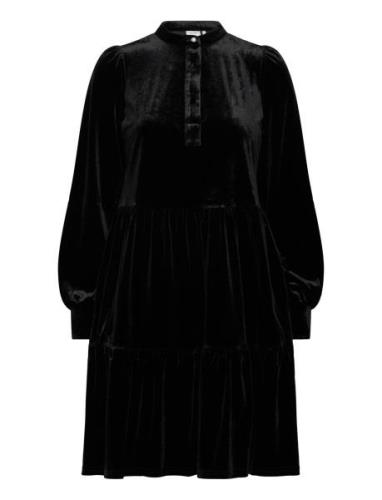 Nuveda Dress Knelang Kjole Black Nümph