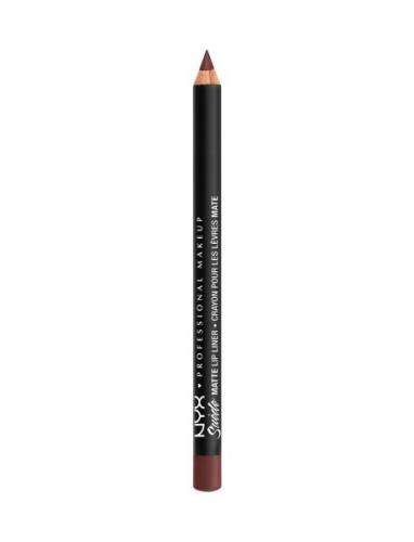 Suede Matte Lip Liner Lipliner Sminke Brown NYX Professional Makeup