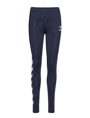 Hmllily Tights Sport Running-training Tights Blue Hummel