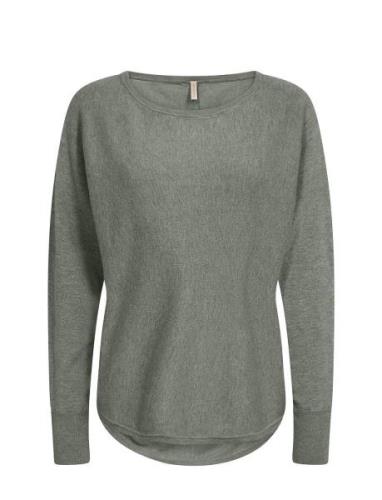 Sc-Dollie Tops Knitwear Jumpers Grey Soyaconcept