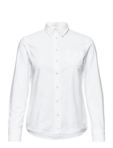 Oxford Shirt Tops Shirts Long-sleeved White GANT