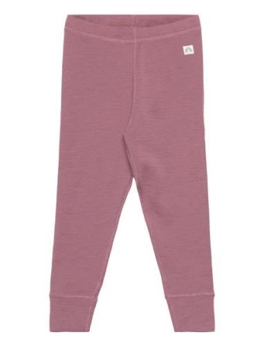 Leggings Wool Baby Solid Bottoms Leggings Pink Lindex