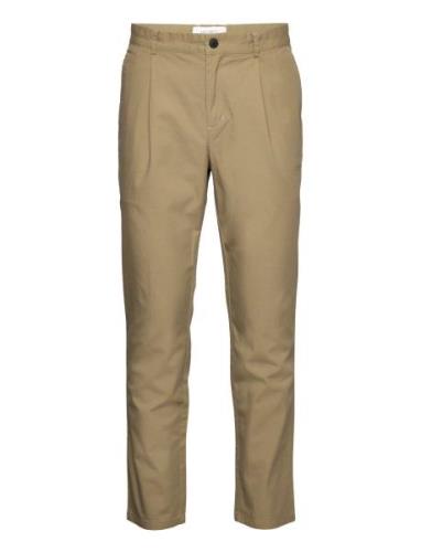 Parker Logo Twill Pants Bottoms Trousers Chinos Beige Les Deux