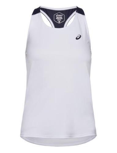 Women Court Tank Sport T-shirts & Tops Sleeveless White Asics