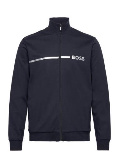 Tracksuit Jacket Tops Sweat-shirts & Hoodies Sweat-shirts Navy BOSS