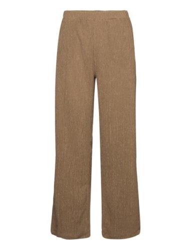 Borneo Trousers Bottoms Trousers Straight Leg Brown Rosemunde