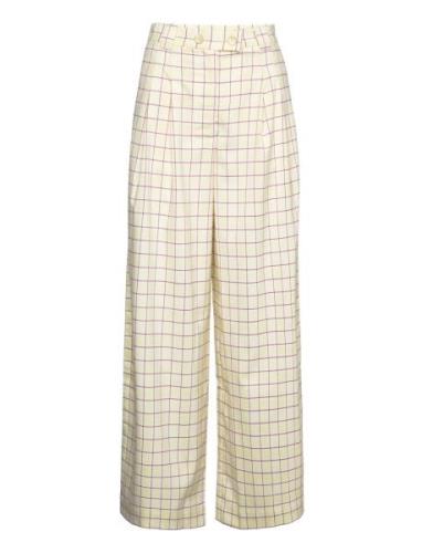 Eline My Bottoms Trousers Wide Leg Yellow Stella Nova