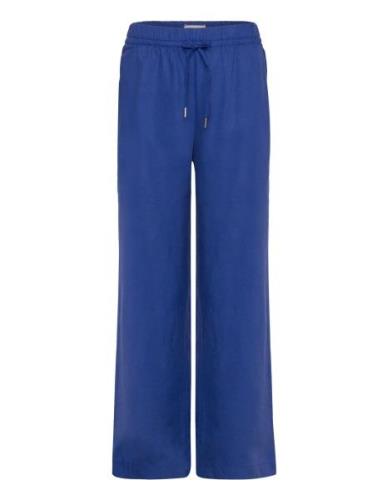 Trouser Bella Refibra Bottoms Trousers Straight Leg Blue Lindex