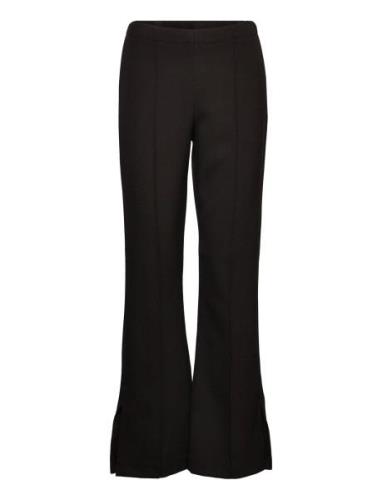 Soft Suiting Peppa Pants Bottoms Trousers Flared Black Mads Nørgaard