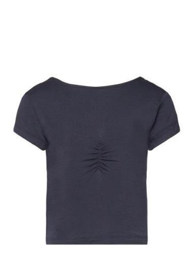 Viscose T-Shirt Tops T-shirts Short-sleeved Navy Rosemunde Kids