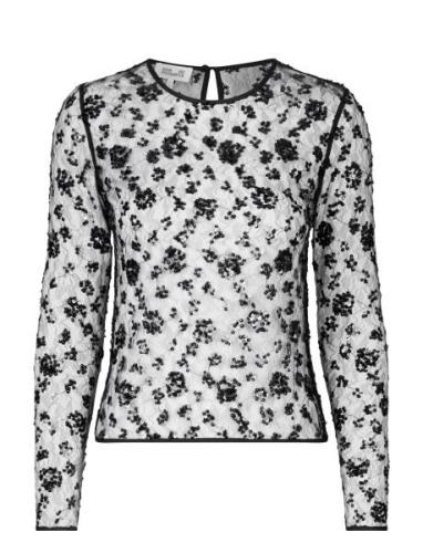 Margot Tops Blouses Long-sleeved Black Baum Und Pferdgarten