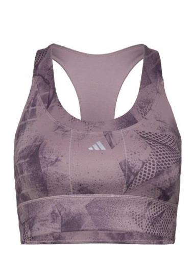 Run Ms Pkt Aop Sport Bras & Tops Sports Bras - All Purple Adidas Perfo...