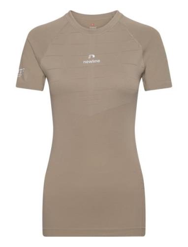 Nwlpace Seamless Tee Woman Sport T-shirts & Tops Short-sleeved Brown N...