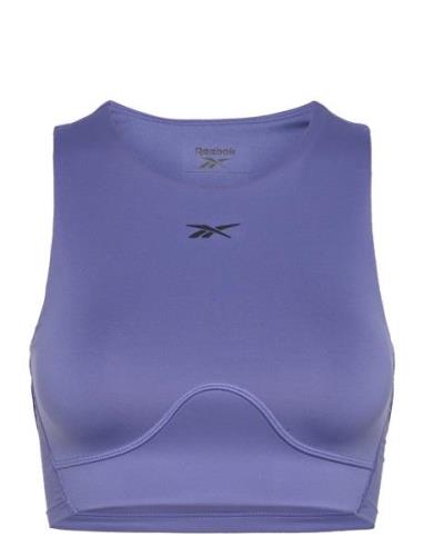 Lux Contour Crop Sport Bras & Tops Sports Bras - All Blue Reebok Perfo...