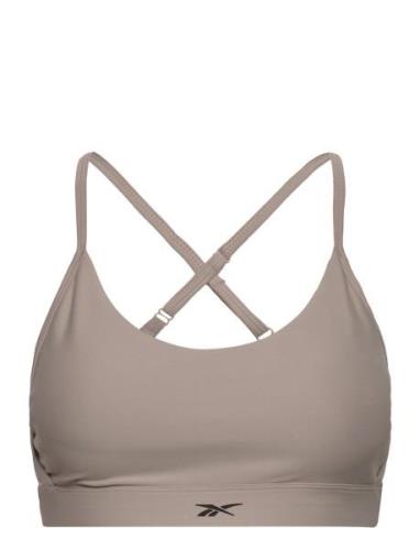 Lux Strappy Sports B Sport Bras & Tops Sports Bras - All Beige Reebok ...